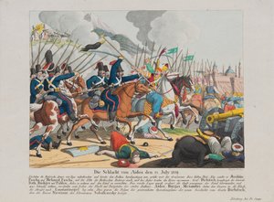 De slag bij Aytos op 25 juli 1829 door August Friedrich Andreas Campe
