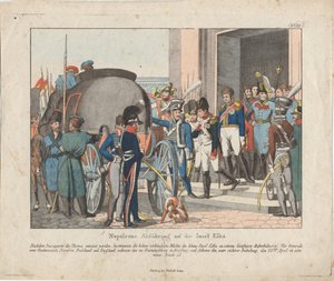 Het Vertrek van Napoleon naar het Eiland Elba door August Friedrich Andreas Campe