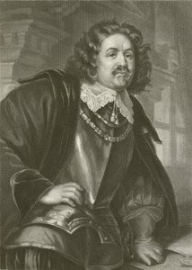 Octavio Piccolomini (gravure) door August Friedrich Pecht