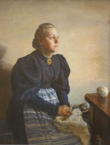 Betty Jerndorff, geb. Matthison-Hansen, de Vrouw van de Kunstenaar