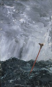 Stormachtige Zee Bezemboei
