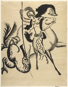 De heilige Georg door August Macke