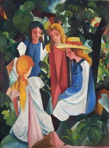 Vier meisjes, 1912-1913