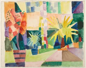 Tuin aan het meer van Thun (Granaatappelboom en palm in de tuin), 1914