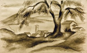 Hilterfingen aan het Thunermeer door August Macke