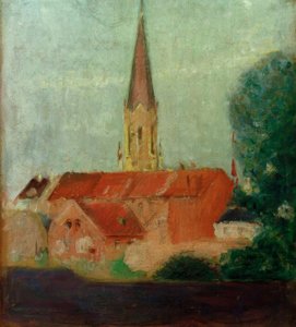 Marienkirche door August Macke