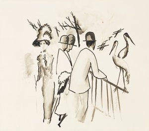 Dierentuin II, 1912 door August Macke