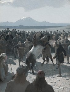 Het Verhaal van Burnt Njáll: Het Paardengevecht bij Hliðarendi