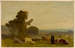 Landschapsstudie door August Seidel