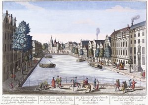 Vue van Kleveniersgracht, Amsterdam, c.1740-1770