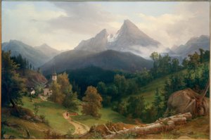 Landschap met Watzmann