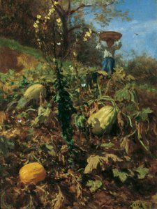 De pompoentuin door August von Pettenkofen