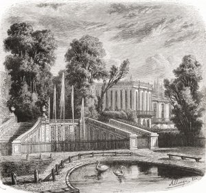 Le Petit Trianon in Versailles, Frankrijk, 19e eeuw