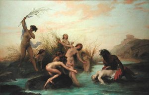 Een Riviergod die een Naiade Redt