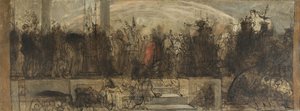 Het universele oordeel, schets door Auguste Barthelemy Glaize