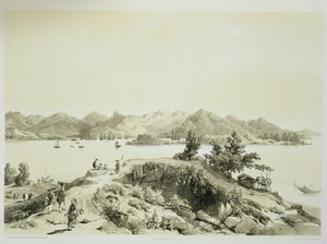 De baai en het eiland van Hong Kong, plaat 4 uit 