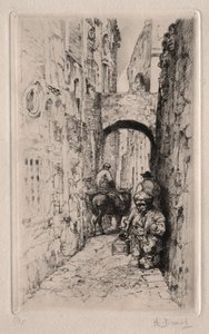 Dwerg in Smalle Straat door Auguste Brouet