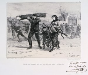 Hout verzamelen, Beleg van Parijs, Frans-Pruisische Oorlog