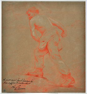 De zaaier (tekening door Auguste Carli) door Auguste Carli