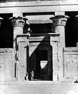Tempel Edfu, Egypte, 1893 door Auguste Edouard Mariette