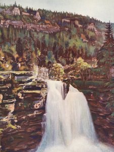 Frankrijk: Le Saut Du Doubs door Auguste Gerardin