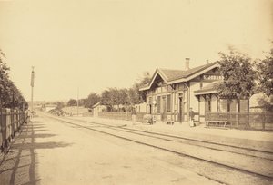 Station Saint-Jodard door Auguste Hippolyte Collard