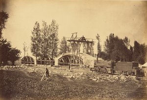 Viaduct over de Bonson (Loire-vallei) door Auguste Hippolyte Collard