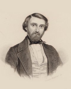 Portret van de Componist Giuseppe Verdi 1813-1901, ca. 1850 door Auguste Hüssener