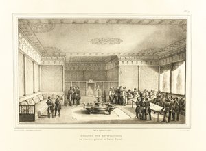 Ondertekening van het verdrag van Adrianopel in het oude paleis van Edirne door Auguste Joseph Desarnod