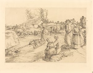 Begrafenis in het Vendeense Moeras door Auguste Lepere