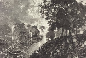 La Neige À Paris door Auguste Lepere