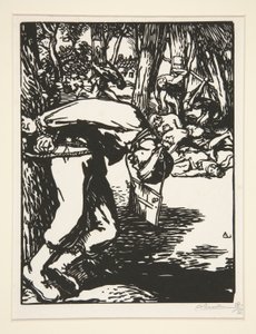 Les Francs-Tireurs (Scherpschutters), uit La Guerre de 1914, eerste serie, nr. 11 door Auguste Lepere