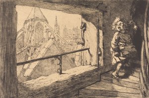 De daken van Saint-Severin, 1889.