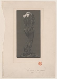 Naakt standbeeld, gezien van achteren, ca. 1902