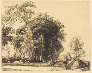 Pad van St.-Gilles, St.-Jean-de-Monts door Auguste Lepere
