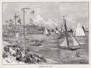 Regatta in Nice door Auguste Lepere