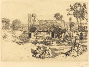 Schuilplaats voor de Armen, Vendee door Auguste Lepere