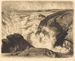 Springvloed, Rotsen van Zion door Auguste Lepere