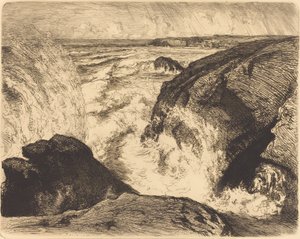 Springtij, Rotsen van Zion door Auguste Lepere
