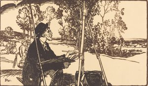 De Landschapskunstenaar, 1912 door Auguste Lepere