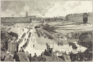De Militaire Eerbewijzen aan het Dode Lichaam van Admiraal Courbet