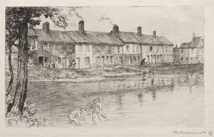 De vijver van de weide, Crèvecœur door Auguste Louis Lepère