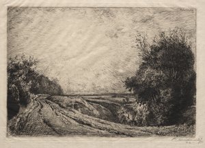 De weg naar La Houssoye door Auguste Louis Lepère