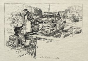 De appelmarkt, nr. 1 door Auguste Louis Lepère