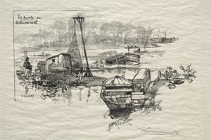 Le Point de Billancourt door Auguste Louis Lepère