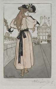 Parijs Almanak, 1897: Lente door Auguste Louis Lepère