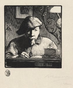 Zelfportret door Auguste Louis Lepère
