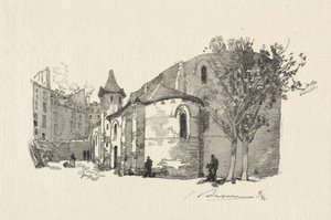 St. Julien le Vauvre, Exterieur door Auguste Louis Lepère