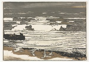 De Brekende Golven, Getij van September 1901 door Auguste Louis Lepère