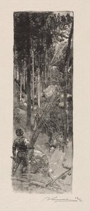Kappen van dennen door Auguste Louis Lepère